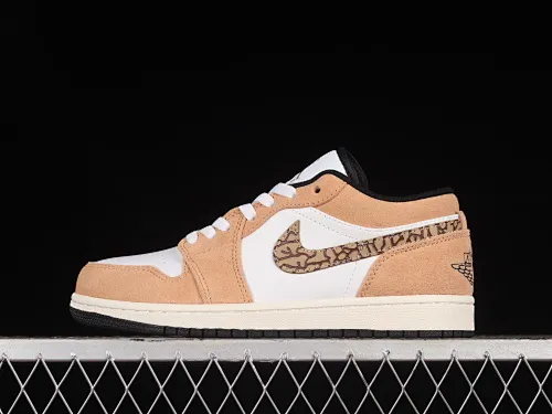 All categories Air Jordan Jordan series basketball shoes Air Jordan 1 Low Z version Air Jordan 1 Low AJ1 Joe 1 white and yellow burst pattern low-top cultural casual sneakers DZ4130-201